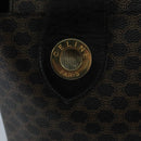 CELINE Macadam Canvas Hand Bag PVC Black Auth 111195-17