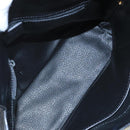 CELINE Macadam Canvas Hand Bag PVC Black Auth 111195-11