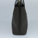 CELINE Macadam Canvas Hand Bag PVC Black Auth 111195-4