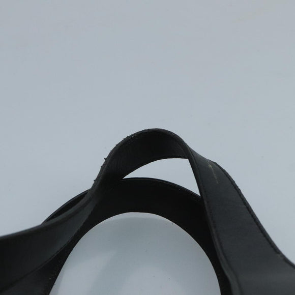 CELINE Macadam Canvas Hand Bag PVC Black Auth 111195