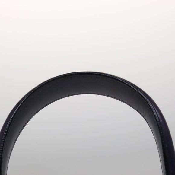 Salvatore Ferragamo Gancini Hand Bag Leather 2way Purple Gold Auth 111198