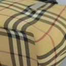 BURBERRY Nova Check Hand Bag PVC Beige Auth 111203-10