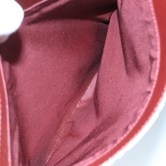 BURBERRY Nova Check Tote Bag Canvas Leather Beige Red gold Auth 111204