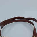 BURBERRY Nova Check Tote Bag Canvas Leather Beige Red gold Auth 111204-8