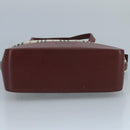 BURBERRY Nova Check Tote Bag Canvas Leather Beige Red gold Auth 111204-5