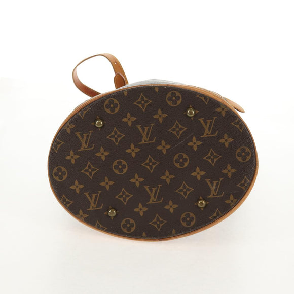 LOUIS VUITTON Monogram Bucket GM Shoulder Bag M42236 LV Auth 111218