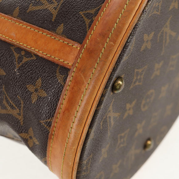 LOUIS VUITTON Monogram Bucket GM Shoulder Bag M42236 LV Auth 111218
