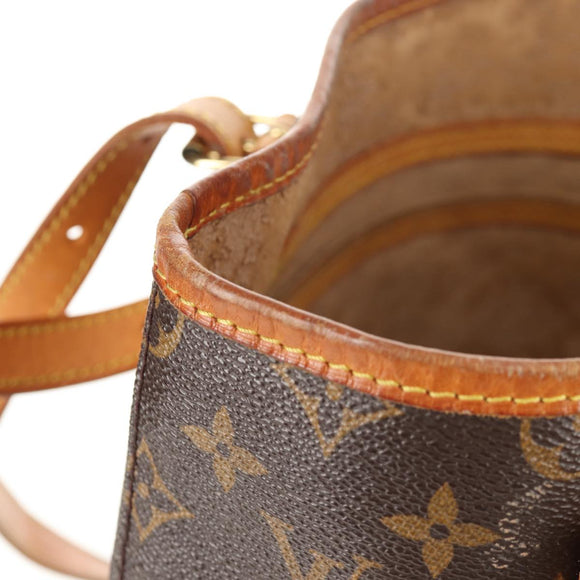 LOUIS VUITTON Monogram Bucket GM Shoulder Bag M42236 LV Auth 111218