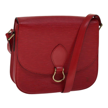 LOUIS VUITTON Epi Saint Cloud GM Shoulder Bag Red M52197 LV Auth 111225