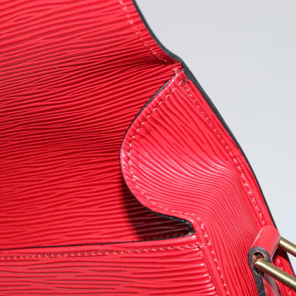 LOUIS VUITTON Epi Saint Cloud GM Shoulder Bag Red M52197 LV Auth 111225