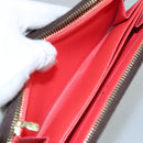 LOUIS VUITTON Damier Ebene Zippy Wallet 2015 Christmas Only N61240 Auth 111236-20