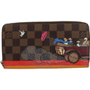 LOUIS VUITTON Damier Ebene Zippy Wallet 2015 Christmas Only N61240 Auth 111236-13