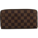 LOUIS VUITTON Damier Ebene Zippy Wallet 2015 Christmas Only N61240 Auth 111236-2