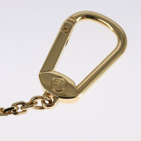 LOUIS VUITTON Porte Cles Cannes Key Holder metal Gold M65383 LV Auth 111243