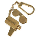 LOUIS VUITTON Porte Cles Cannes Key Holder metal Gold M65383 LV Auth 111243-1
