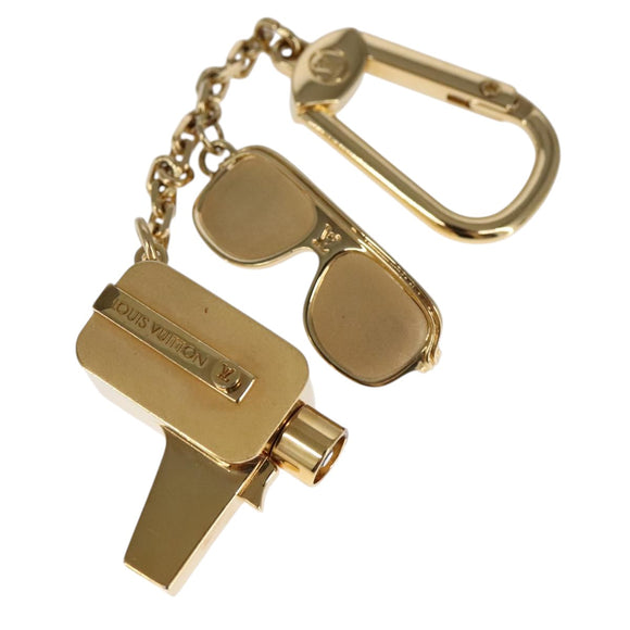 LOUIS VUITTON Porte Cles Cannes Key Holder metal Gold M65383 LV Auth 111243