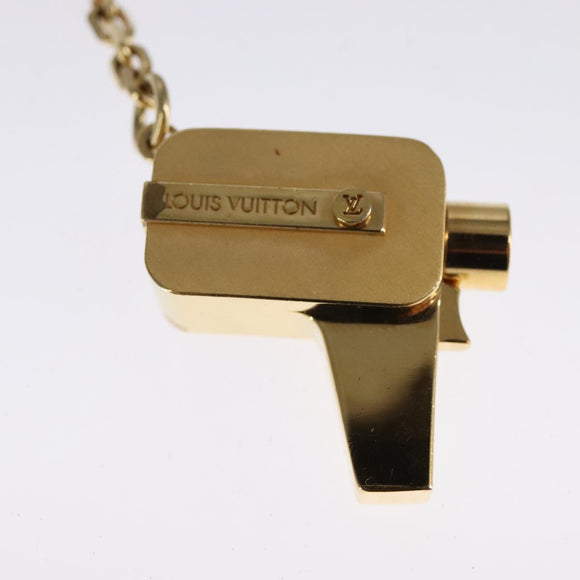LOUIS VUITTON Porte Cles Cannes Key Holder metal Gold M65383 LV Auth 111243