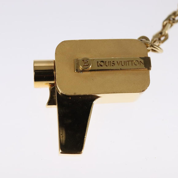 LOUIS VUITTON Porte Cles Cannes Key Holder metal Gold M65383 LV Auth 111243