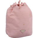 PRADA Pouch Nylon Pink Pink Auth 111259-1