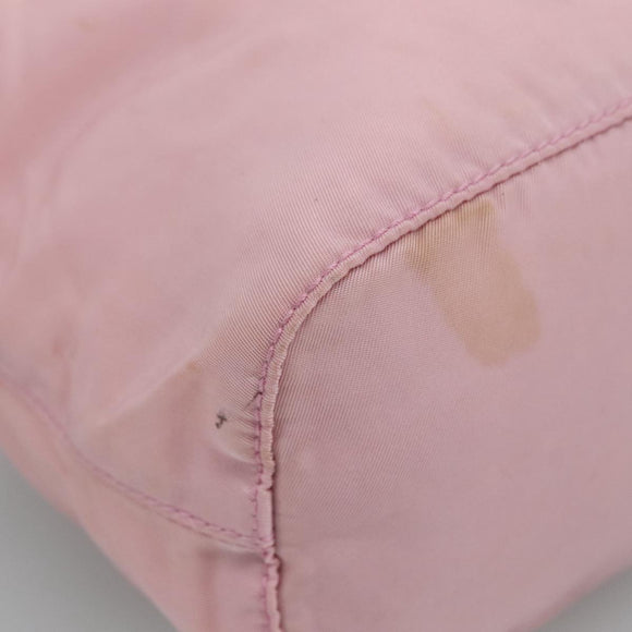 PRADA Pouch Nylon Pink Pink Auth 111259