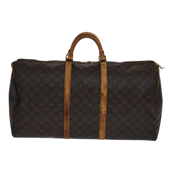 LOUIS VUITTON Monogram Keepall 60 Boston Bag M41422 LV Auth 111294