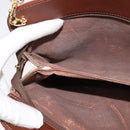 Burberrys Nova Check Shoulder Bag PVC Beige Brown gold Auth 111302-18