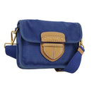PRADA Shoulder Bag Canvas Blue Auth 111326-1