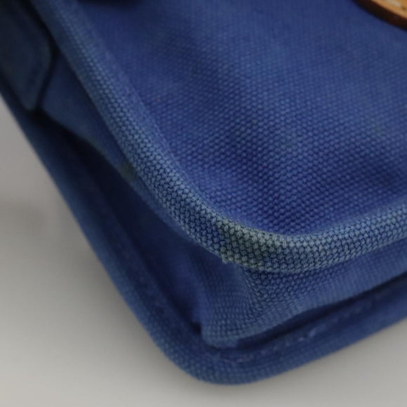 PRADA Shoulder Bag Canvas Blue Auth 111326
