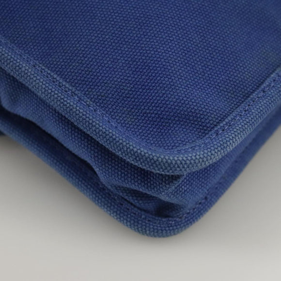 PRADA Shoulder Bag Canvas Blue Auth 111326