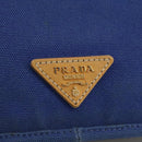 PRADA Shoulder Bag Canvas Blue Auth 111326-17