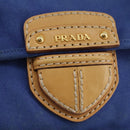 PRADA Shoulder Bag Canvas Blue Auth 111326-19