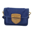 PRADA Shoulder Bag Canvas Blue Auth 111326-13
