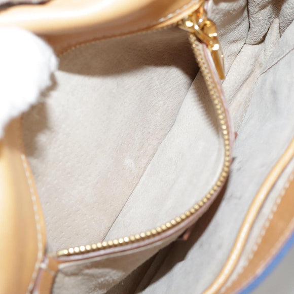 PRADA Shoulder Bag Canvas Blue Auth 111326