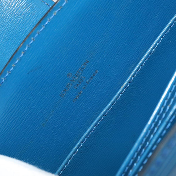 LOUIS VUITTON Epi Capuchin Shoulder Bag Blue M52345 LV Auth 111338