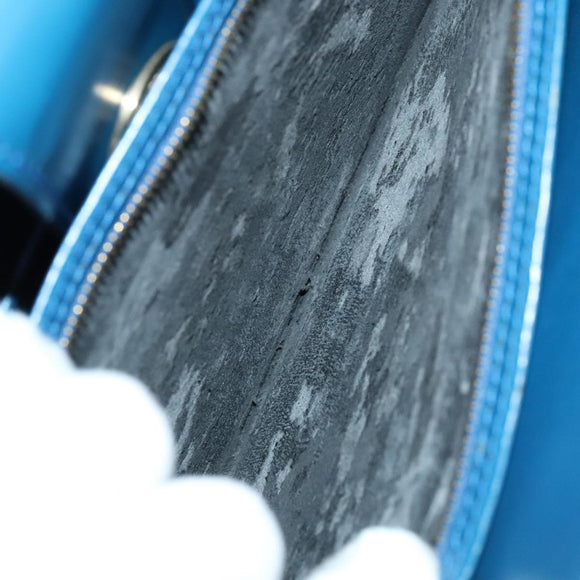 LOUIS VUITTON Epi Capuchin Shoulder Bag Blue M52345 LV Auth 111338