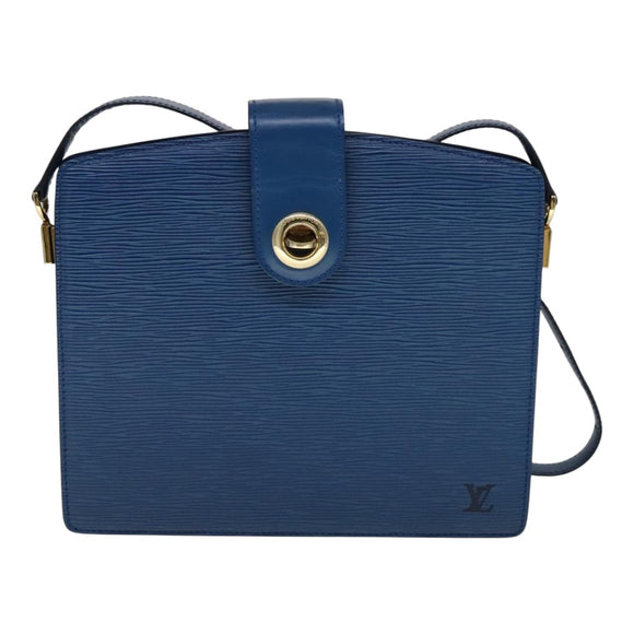 LOUIS VUITTON Epi Capuchin Shoulder Bag Blue M52345 LV Auth 111338