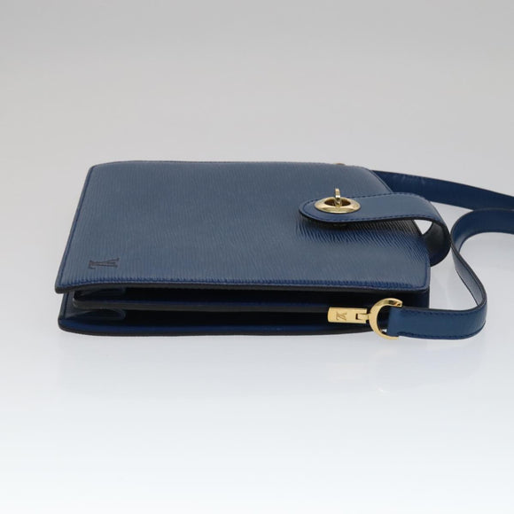 LOUIS VUITTON Epi Capuchin Shoulder Bag Blue M52345 LV Auth 111338