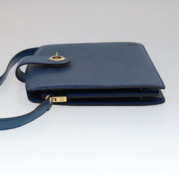 LOUIS VUITTON Epi Capuchin Shoulder Bag Blue M52345 LV Auth 111338