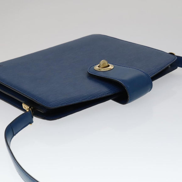 LOUIS VUITTON Epi Capuchin Shoulder Bag Blue M52345 LV Auth 111338