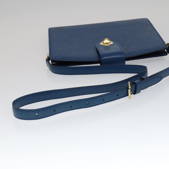 LOUIS VUITTON Epi Capuchin Shoulder Bag Blue M52345 LV Auth 111338