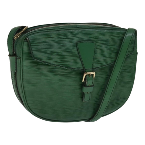 LOUIS VUITTON Epi Jeune Fille MM Shoulder Bag Green M52154 LV Auth 111341
