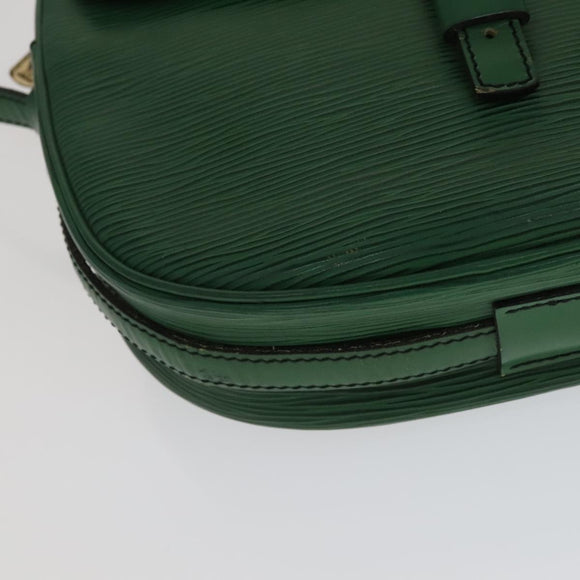 LOUIS VUITTON Epi Jeune Fille MM Shoulder Bag Green M52154 LV Auth 111341