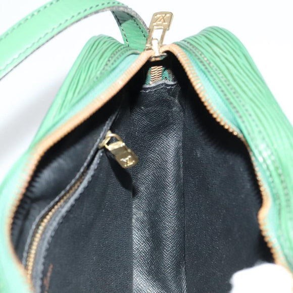 LOUIS VUITTON Epi Jeune Fille MM Shoulder Bag Green M52154 LV Auth 111341