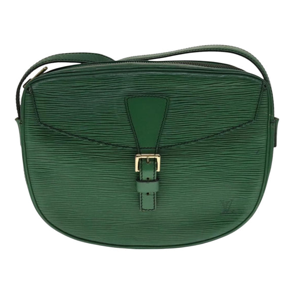 LOUIS VUITTON Epi Jeune Fille MM Shoulder Bag Green M52154 LV Auth 111341