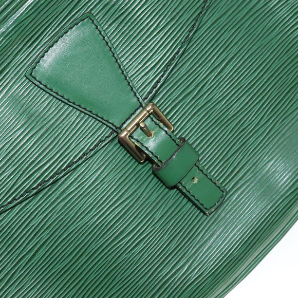 LOUIS VUITTON Epi Jeune Fille MM Shoulder Bag Green M52154 LV Auth 111341