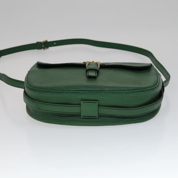 LOUIS VUITTON Epi Jeune Fille MM Shoulder Bag Green M52154 LV Auth 111341