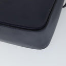 Salvatore Ferragamo Gancini Shoulder Bag Leather Navy Gold Auth 111348V-16