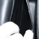 Salvatore Ferragamo Gancini Shoulder Bag Leather Navy Gold Auth 111348V-21