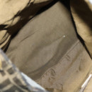 FENDI Zucca Canvas Backpack Brown Black gold Auth 111351-12
