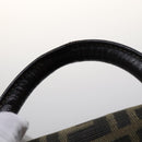 FENDI Zucca Canvas Backpack Brown Black gold Auth 111351-14